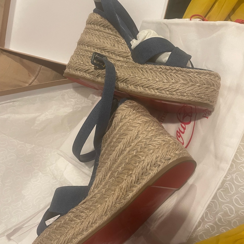 Christian Louboutin Mariza Zappa Blue NWt